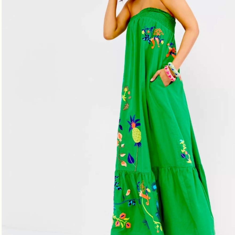 Ruffled Floral Maxi Dress